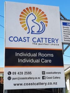 Coast Cattery Sign
